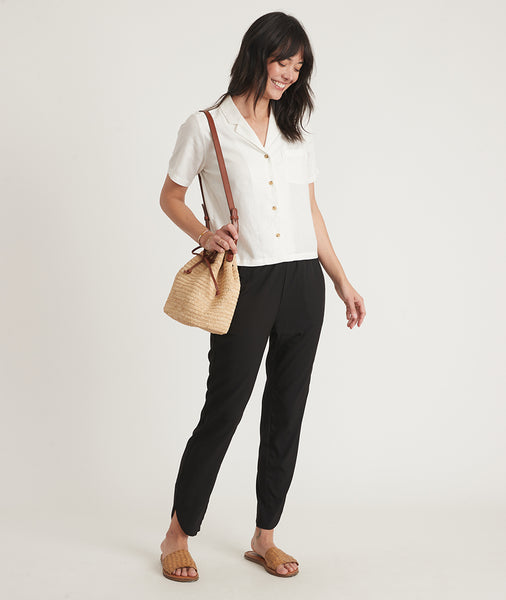 Re-Spun Tall and Petite Allison Pant in Black