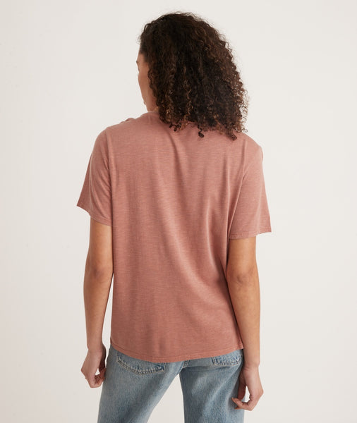 Boyfriend V-Neck Tee in Aragon