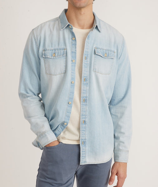 Long Sleeve Classic Denim Shirt – Marine Layer