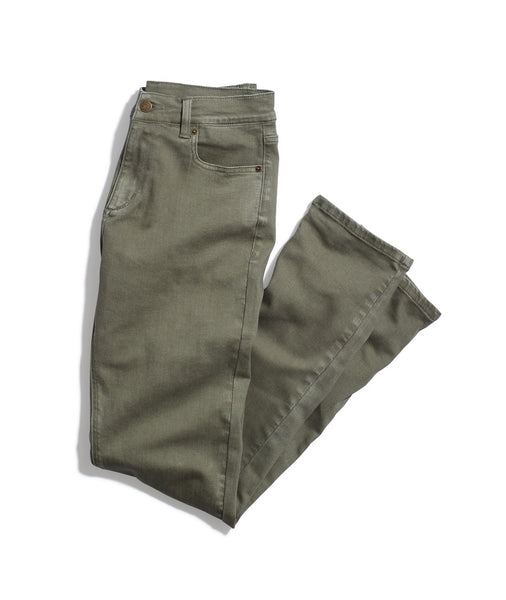 5 Pocket Pant Slim Marine – Olive in Layer Faded Fit