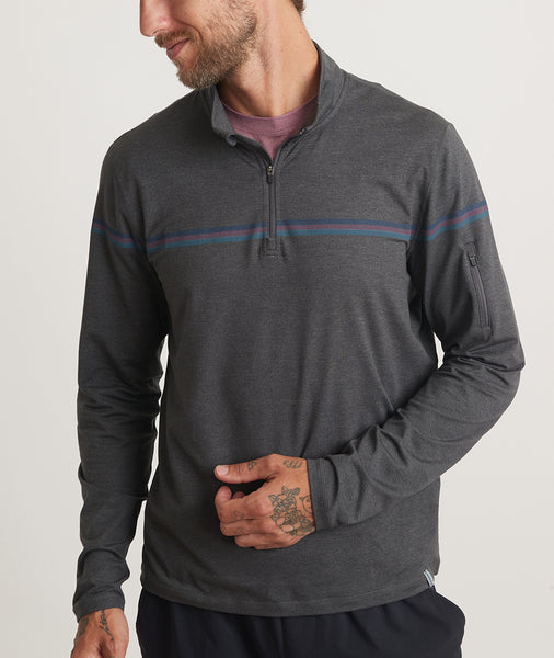 Women's Sport Quarter Zip in Charcoal – Marine Layer