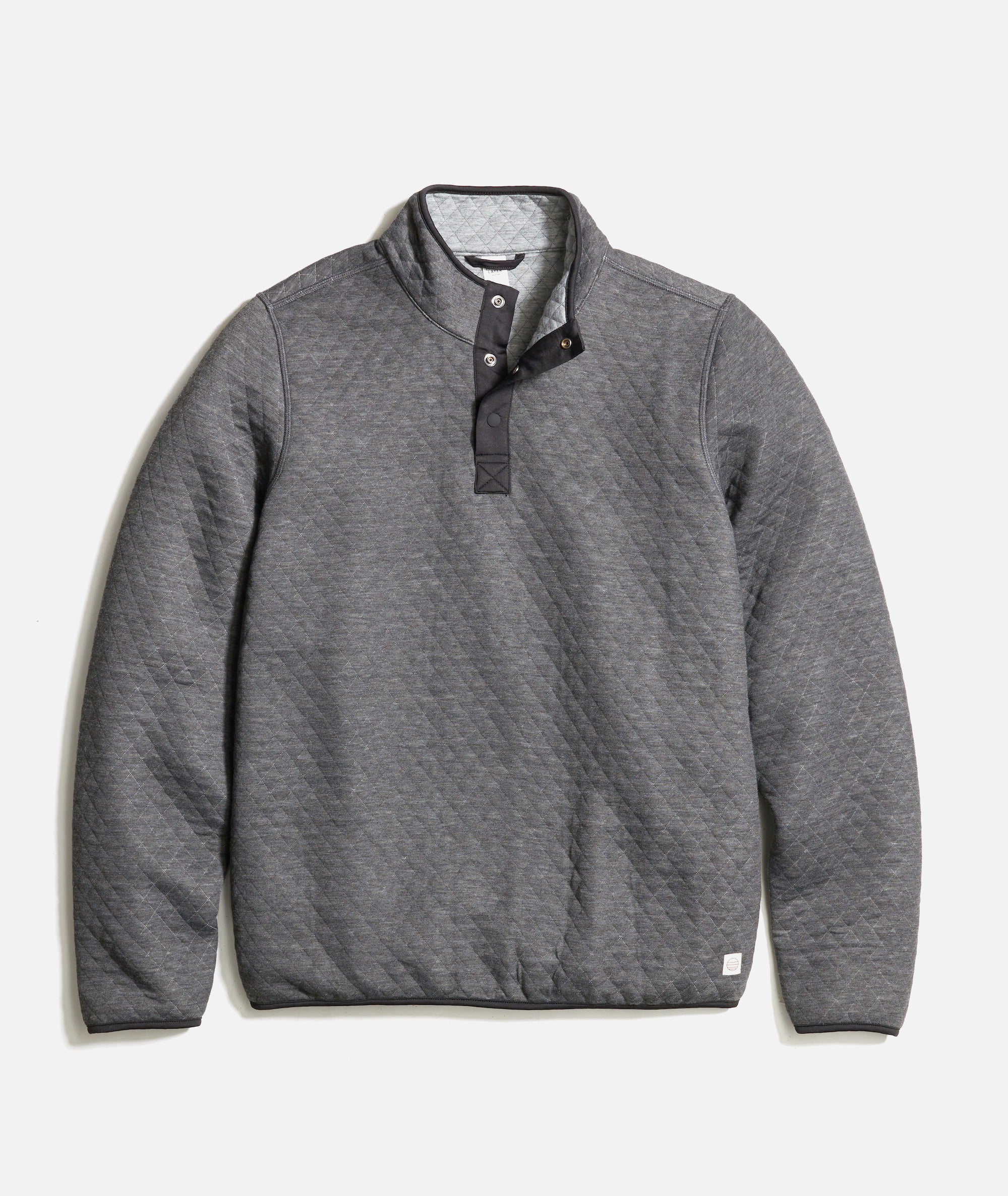 Men's Reversible Corbet Pullover Charcoal/Mid Heather Grey