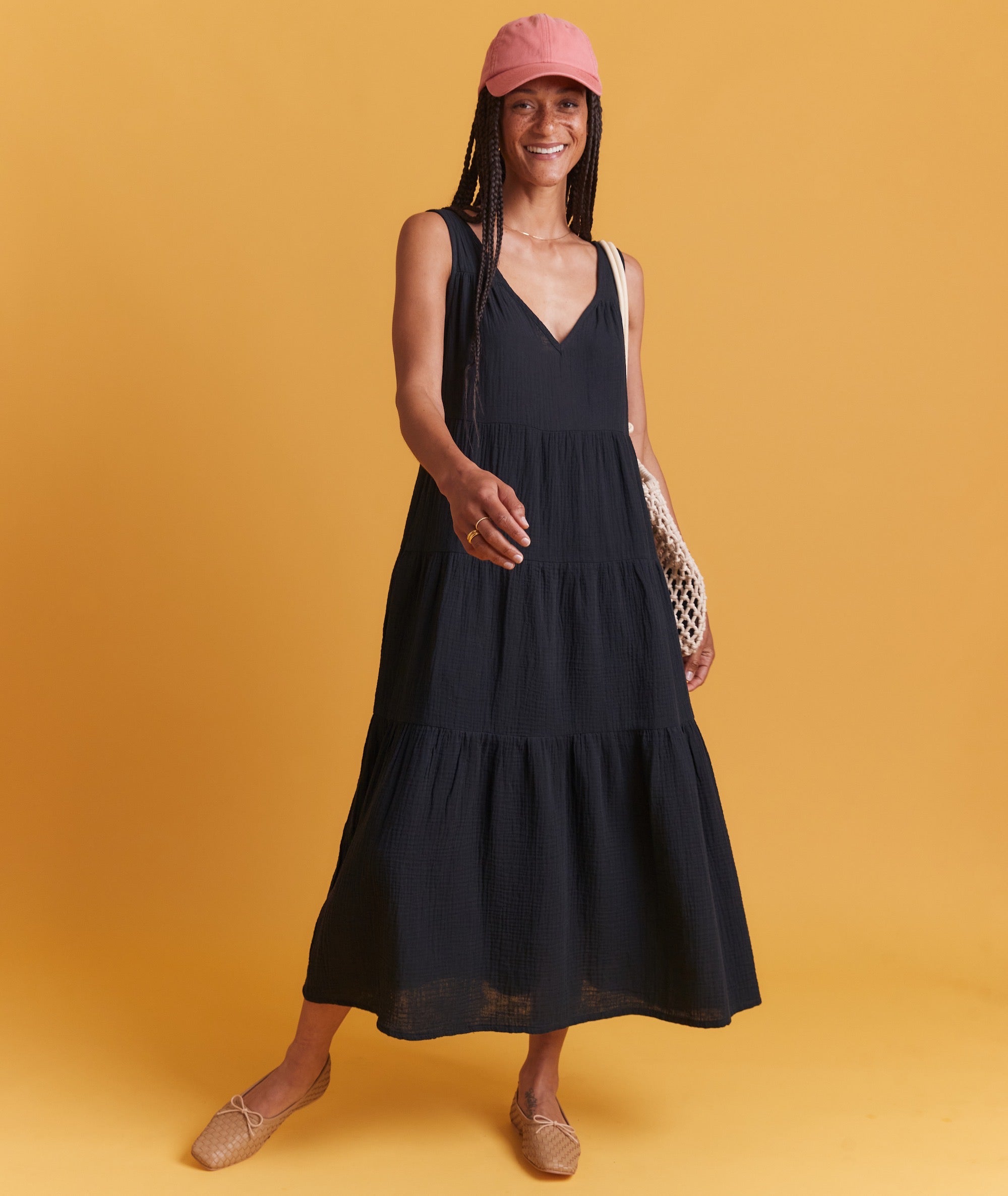 Corinne Double Cloth Maxi Dress