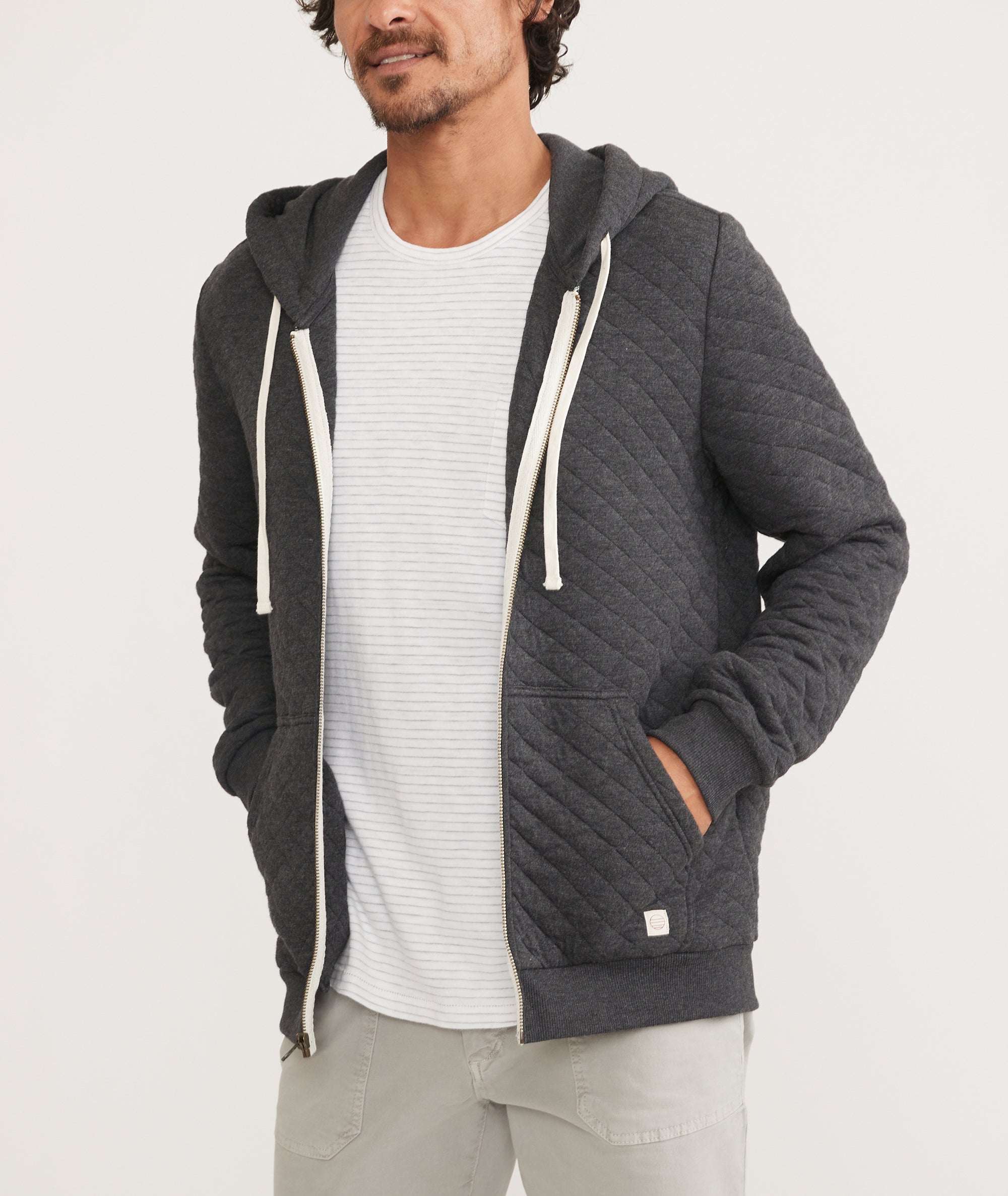 Corbet Quilted Full Zip Hoodie