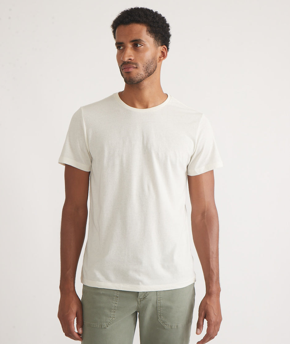 Men's Re-Spun Signature Crew in Natural