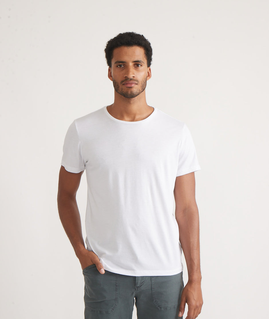 Men's Signature Crew in White