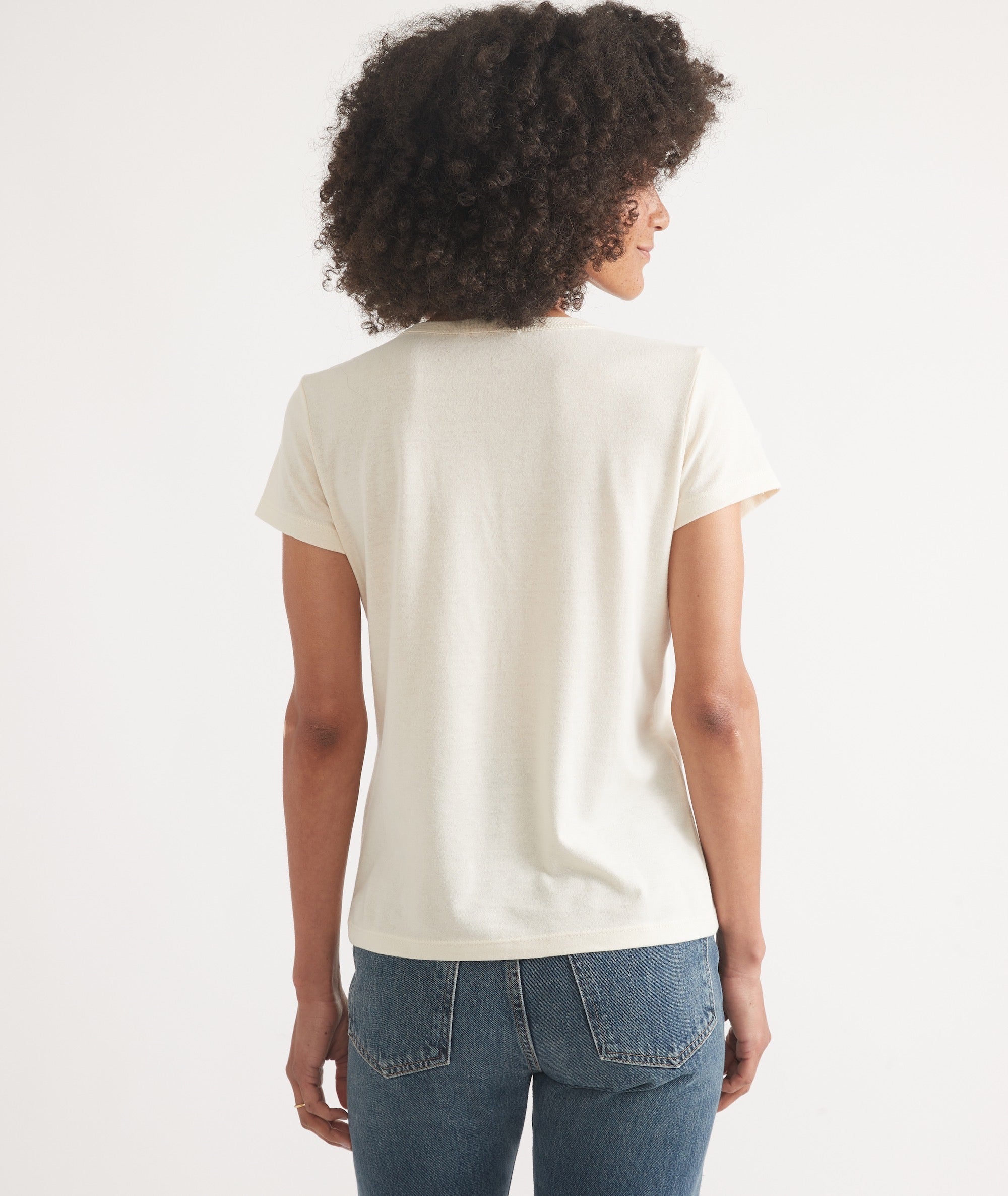 Women's Re-Spun Signature Crew Natural