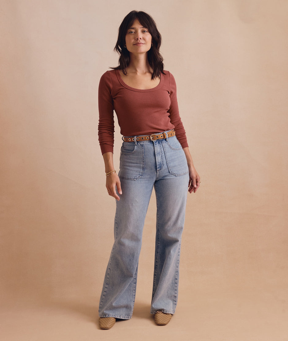 Bridget Denim Flare Pant