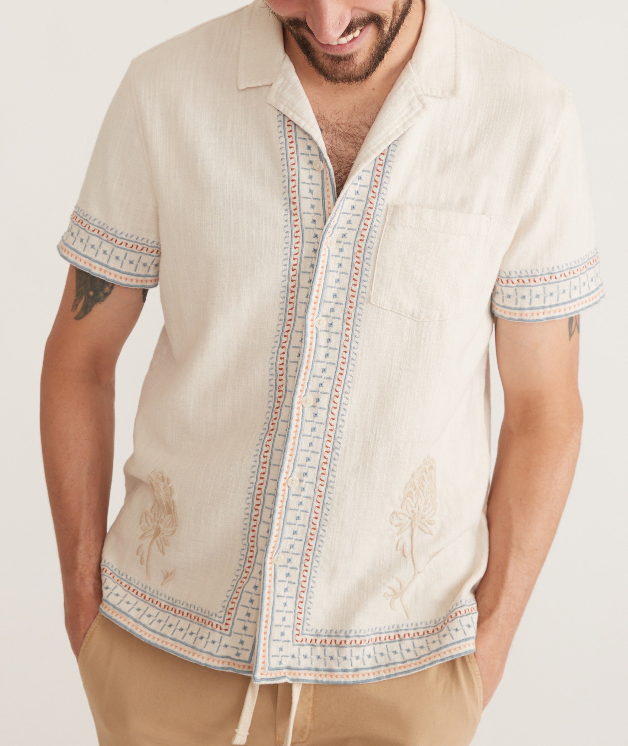 Embroidered Resort Shirt