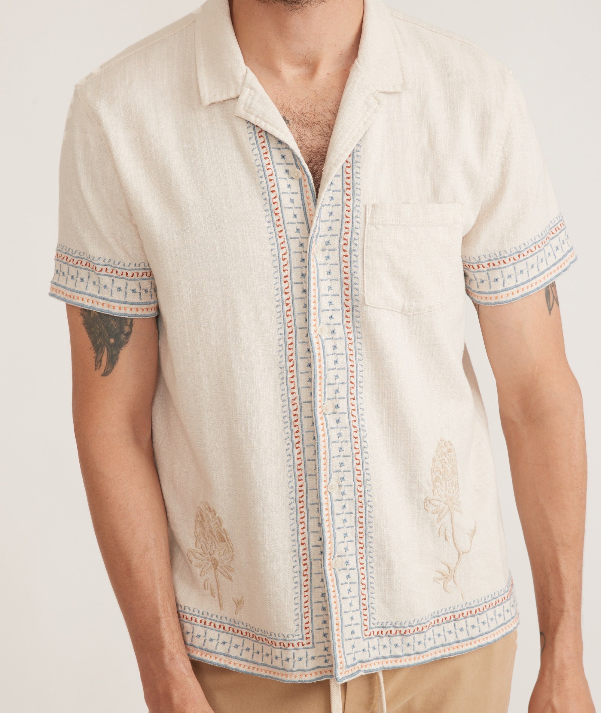 Embroidered Resort Shirt