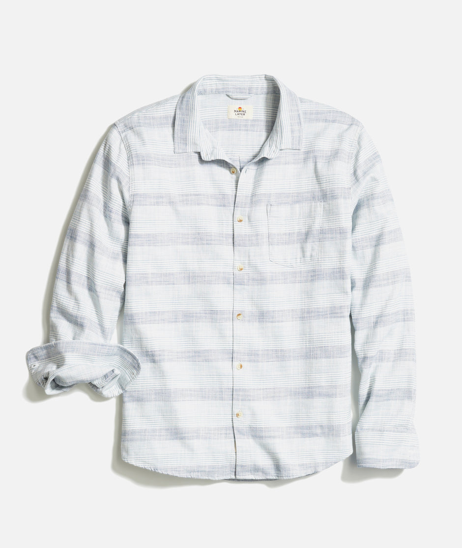 Stretch Selvage Long Sleeve Shirt