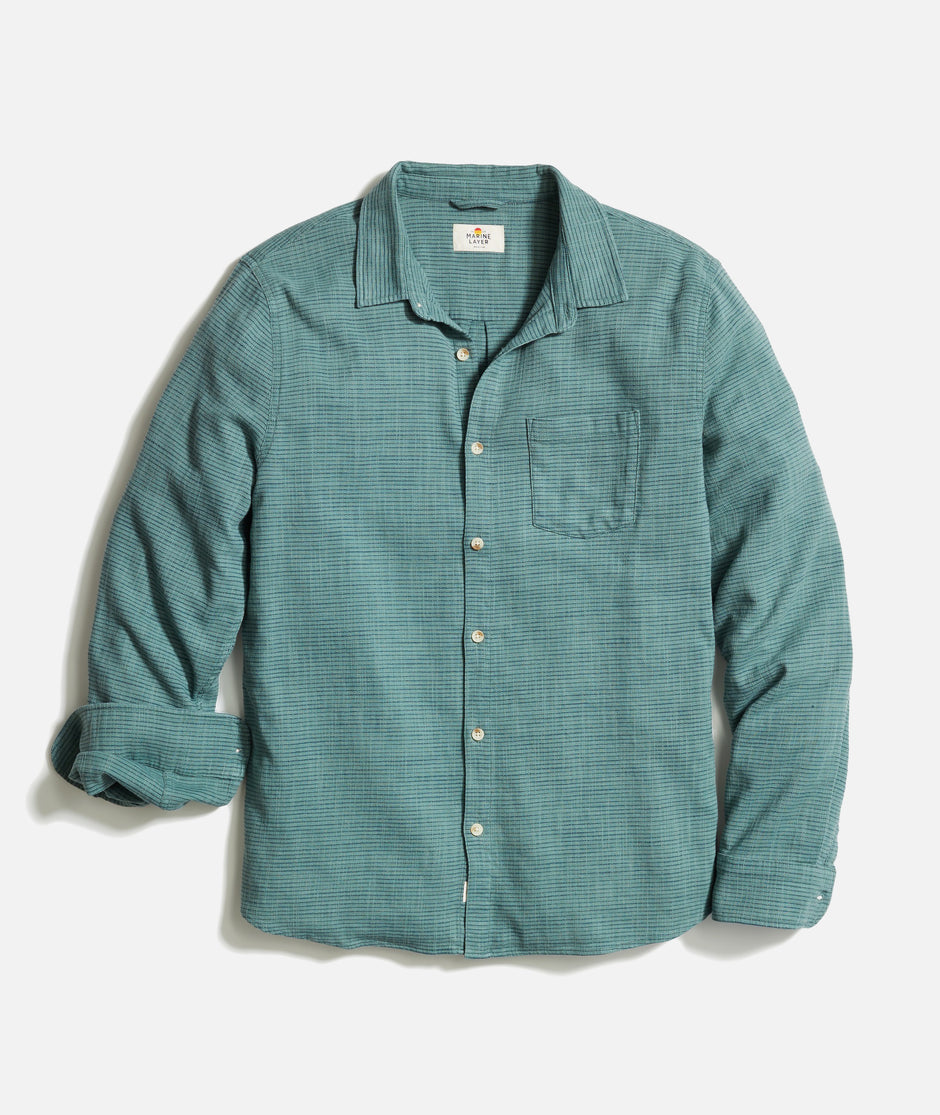 Stretch Selvage Long Sleeve Shirt