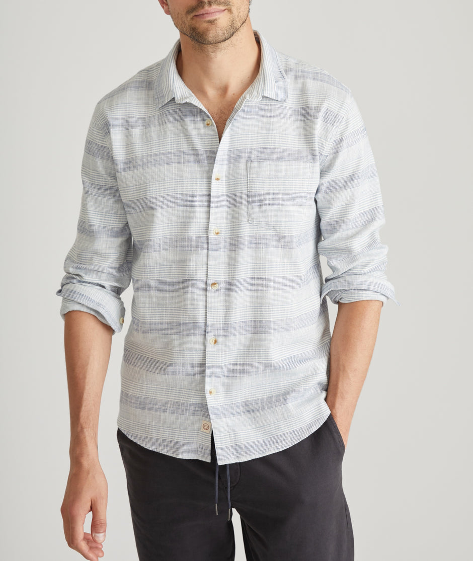 Stretch Selvage Long Sleeve Shirt