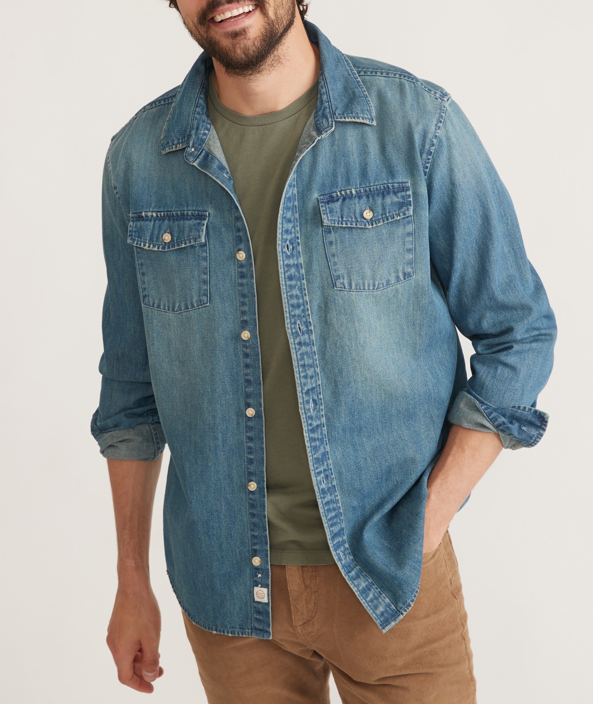 Long Sleeve Classic Denim Shirt