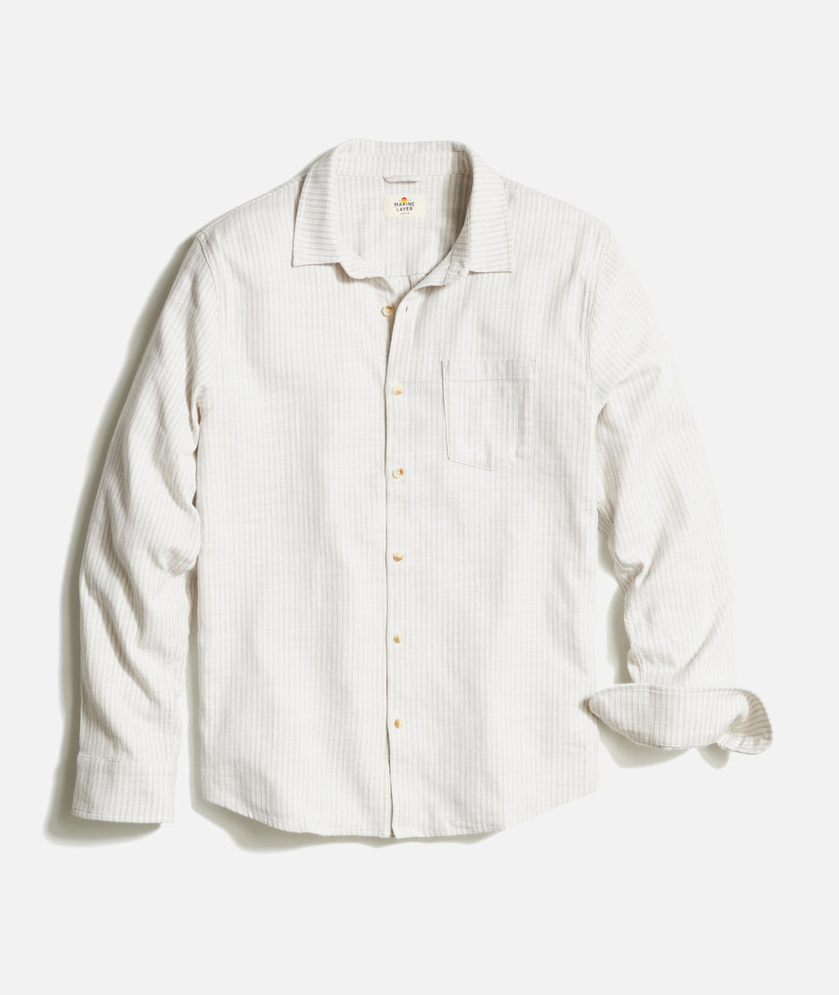 Stretch Selvage Long Sleeve Shirt