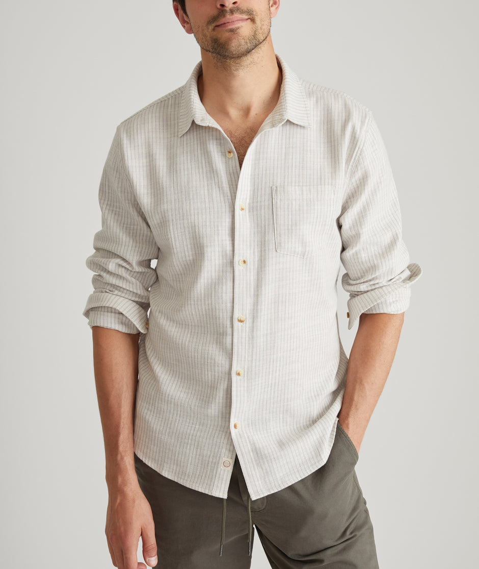 Stretch Selvage Long Sleeve Shirt