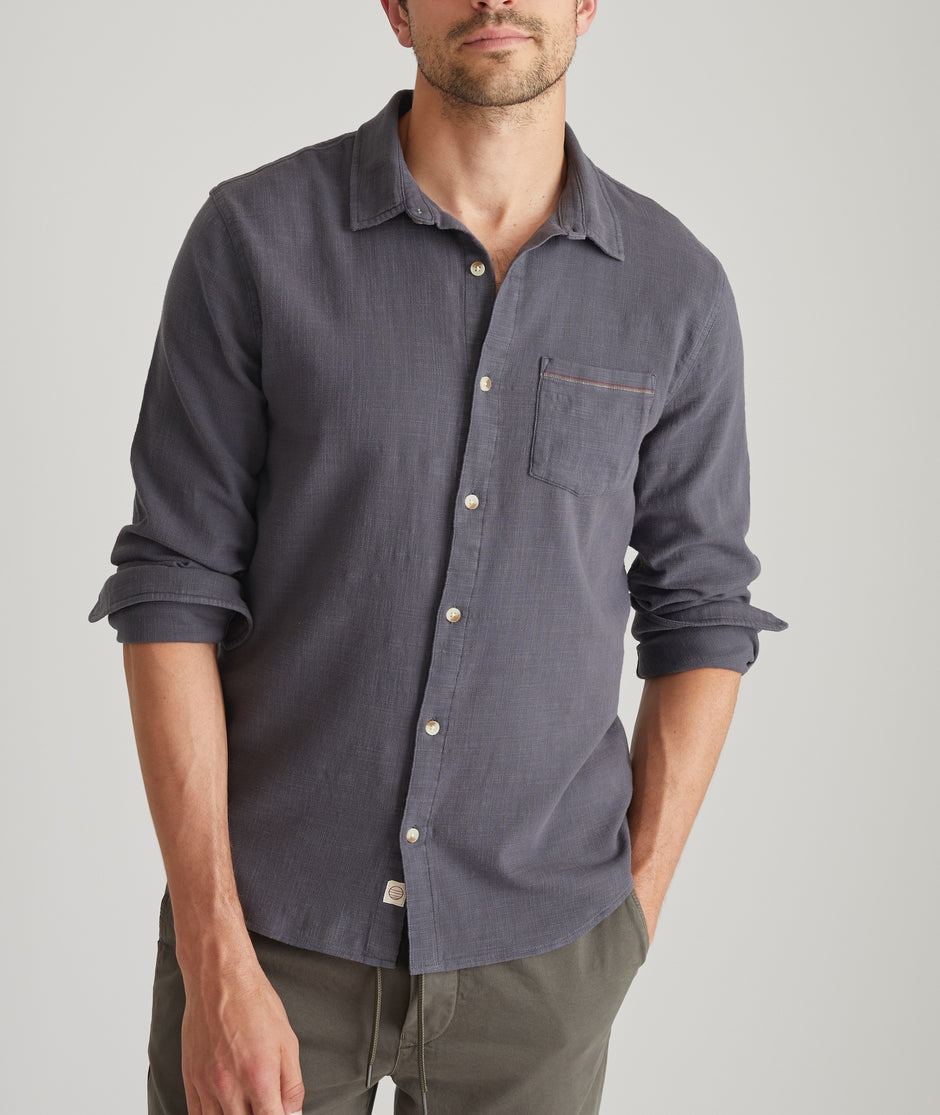 Stretch Selvage Long Sleeve Shirt