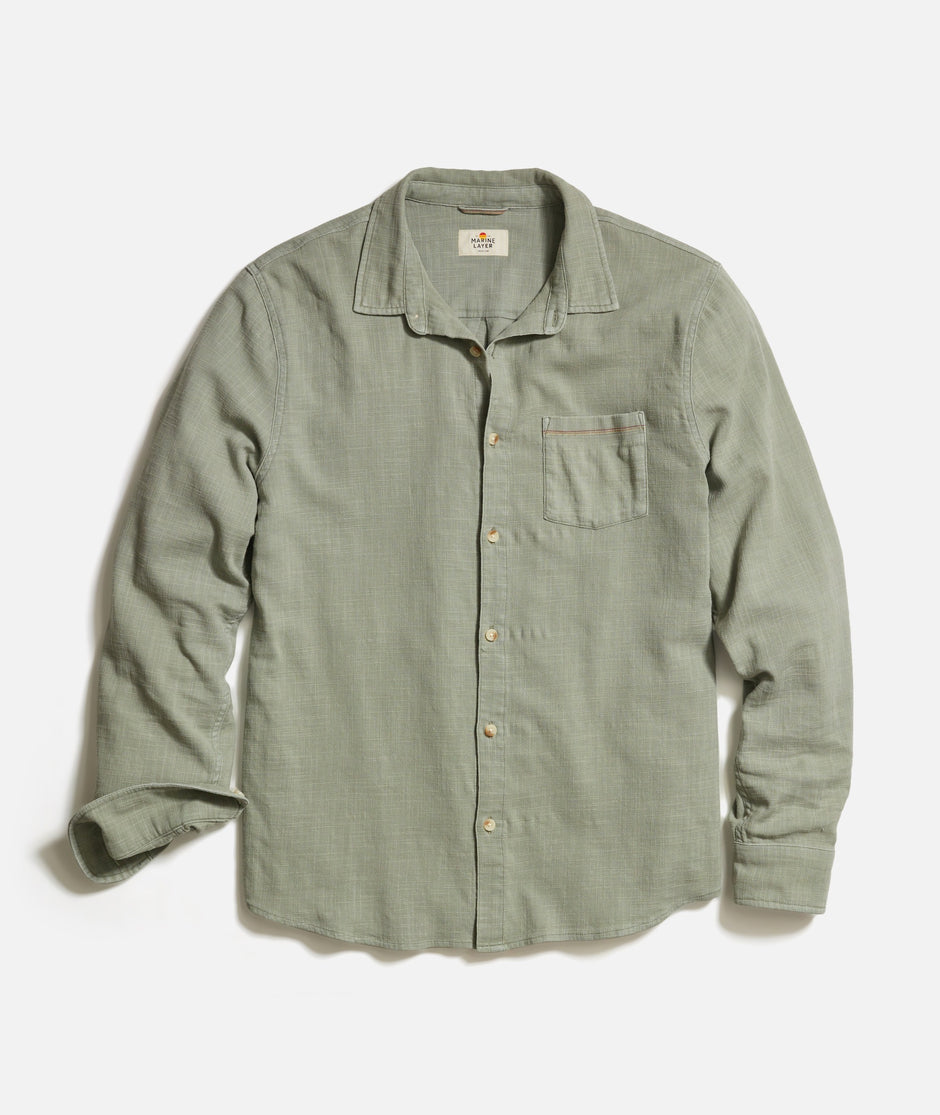 Stretch Selvage Long Sleeve Shirt