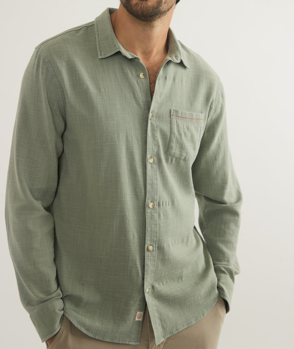 Stretch Selvage Long Sleeve Shirt