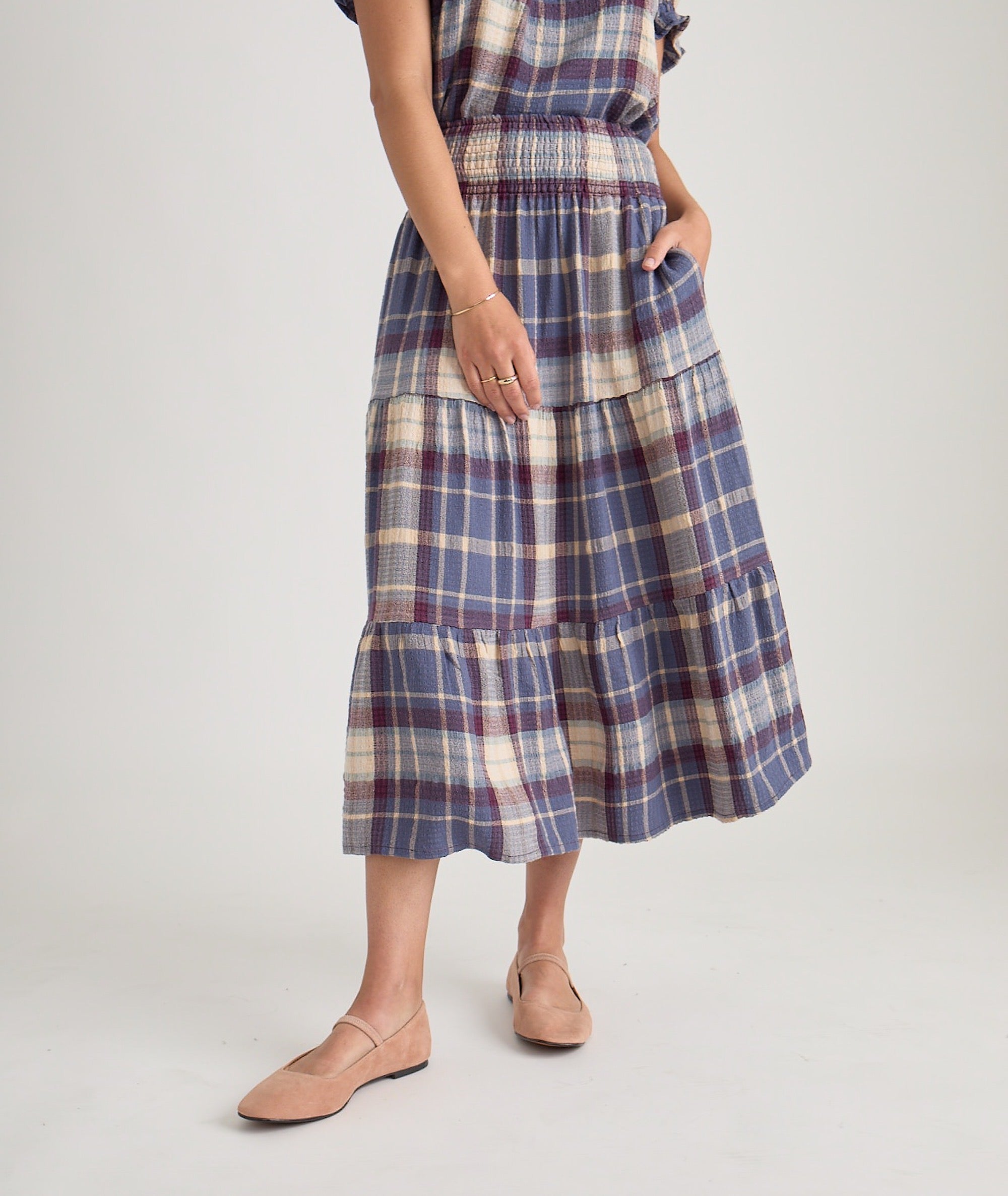 Chloe Smocked Maxi Skirt