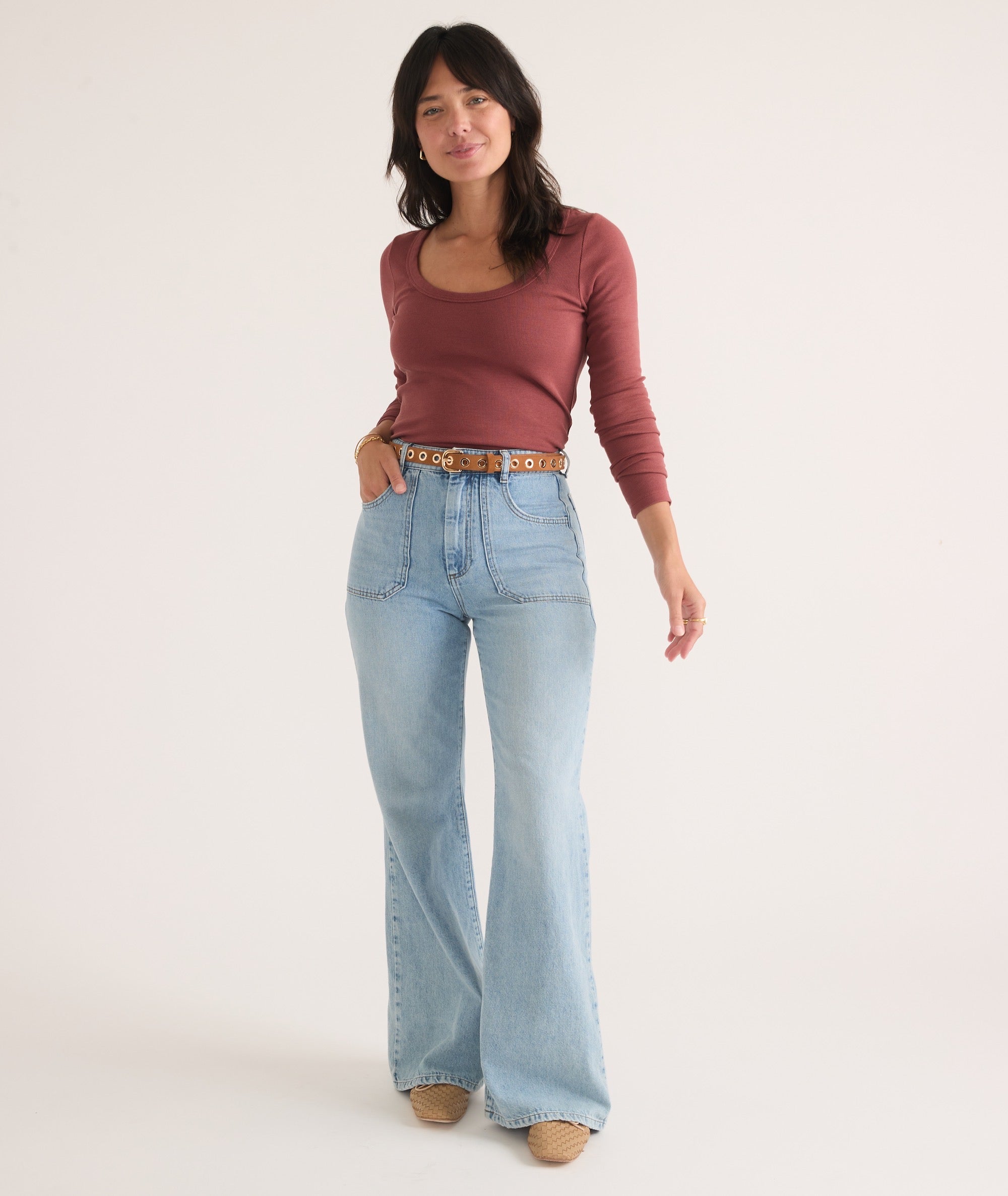 Bridget Denim Flare Pant