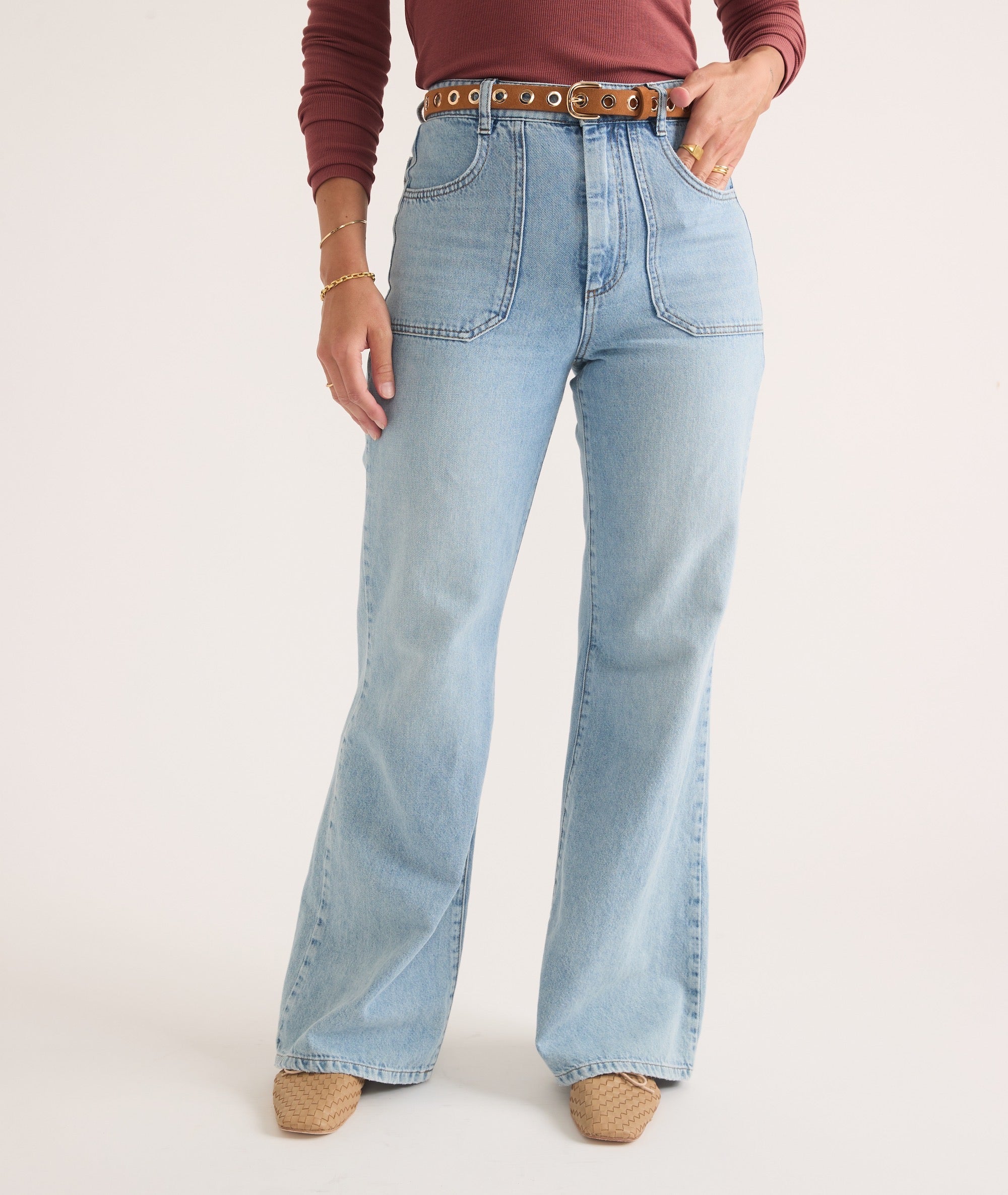 Bridget Denim Flare Pant