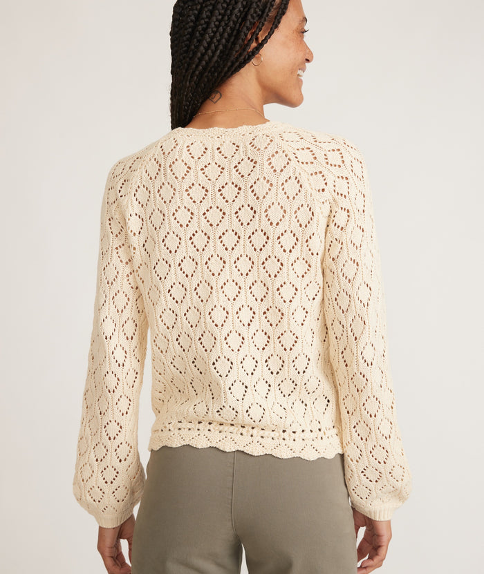 Manzanita Crochet Fringe Sweater – Marine Layer