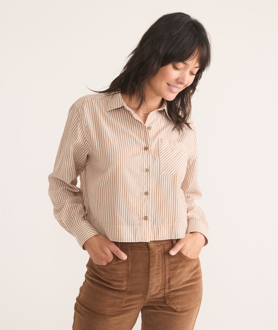 Mila Straight Hem Button Down