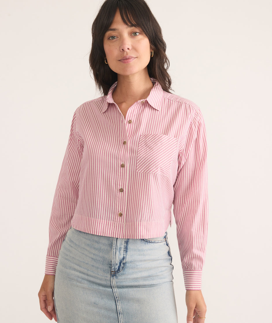 Mila Straight Hem Button Down