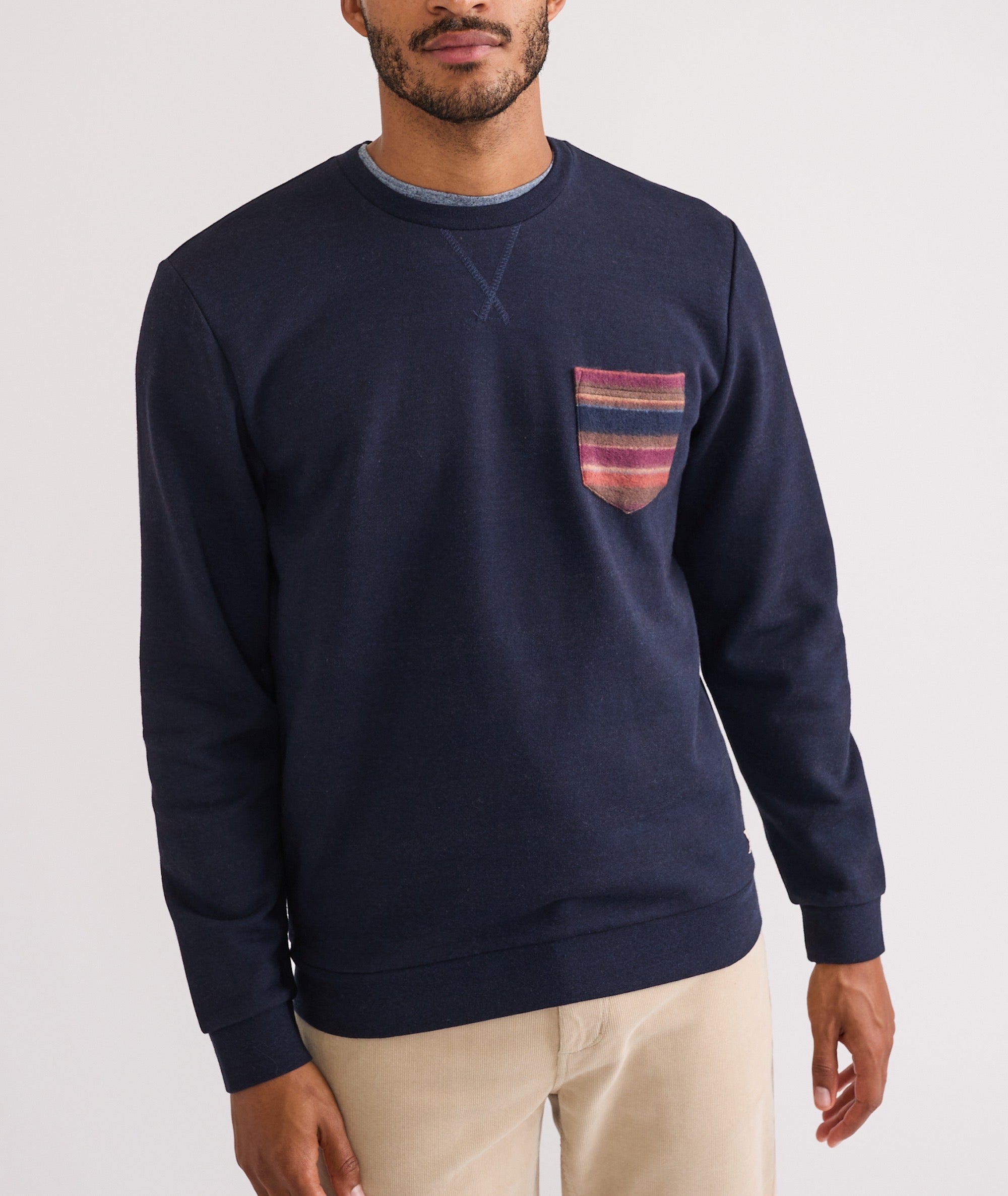 Signature Fleece Pocket Crewneck