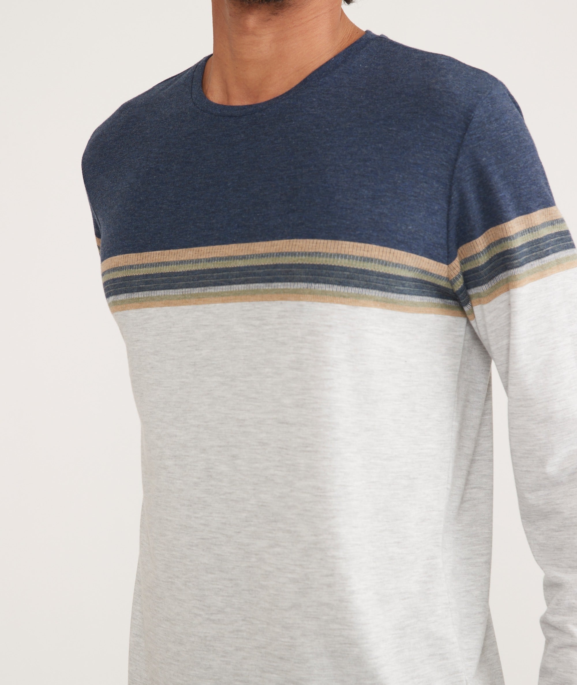 Jacob Long Sleeve Colorblock Tee