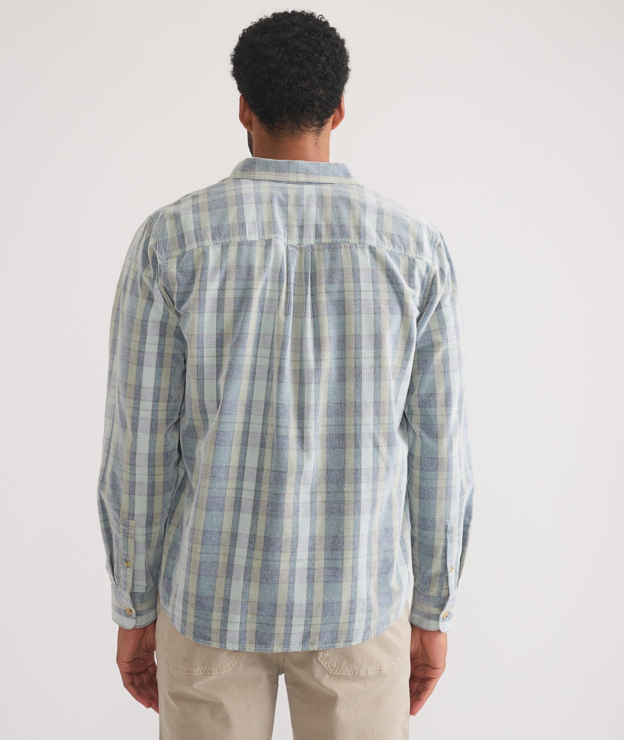 Lightweight Plaid Corduroy Shirt