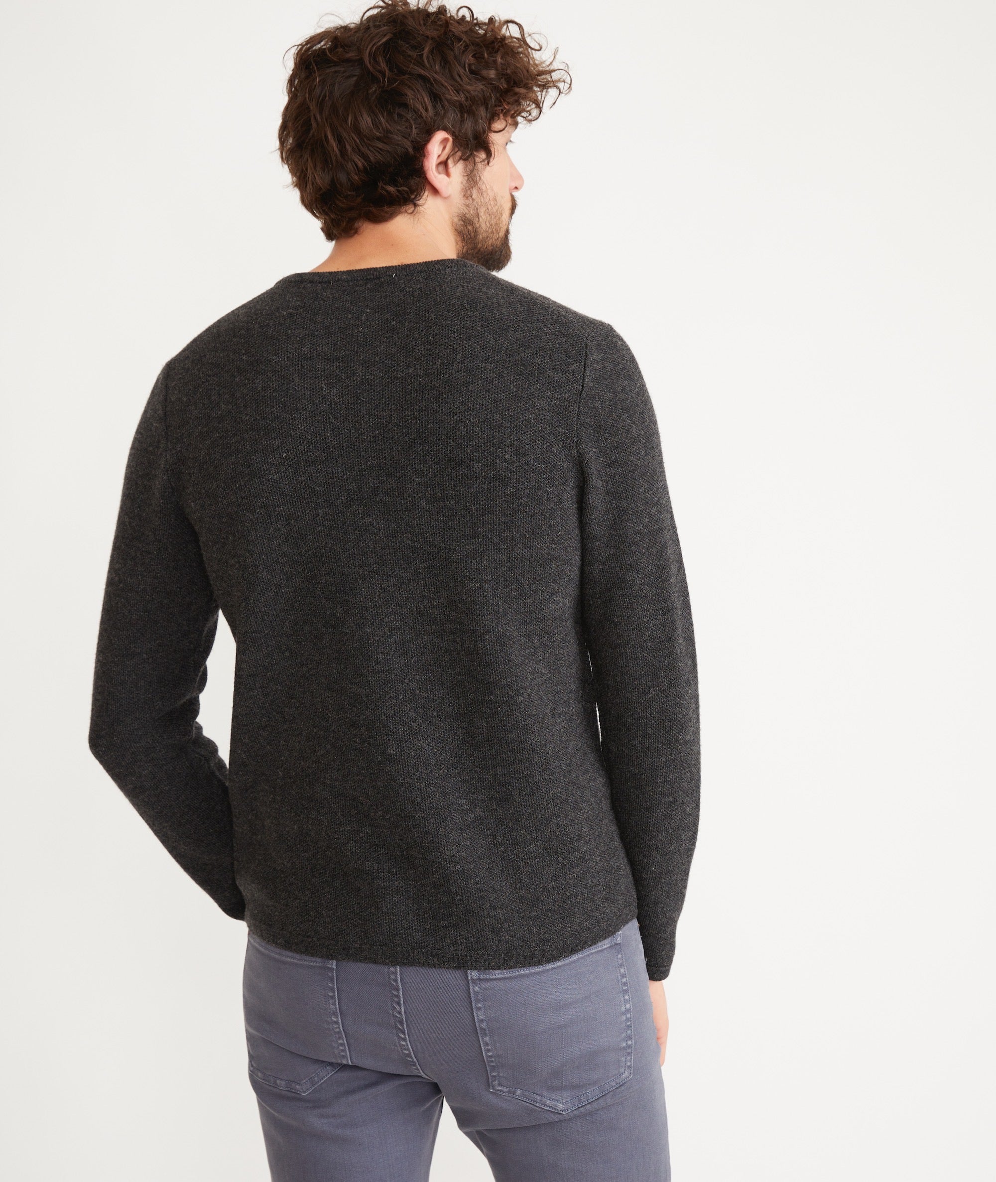 Long Sleeve Merino Blend Sweater Tee