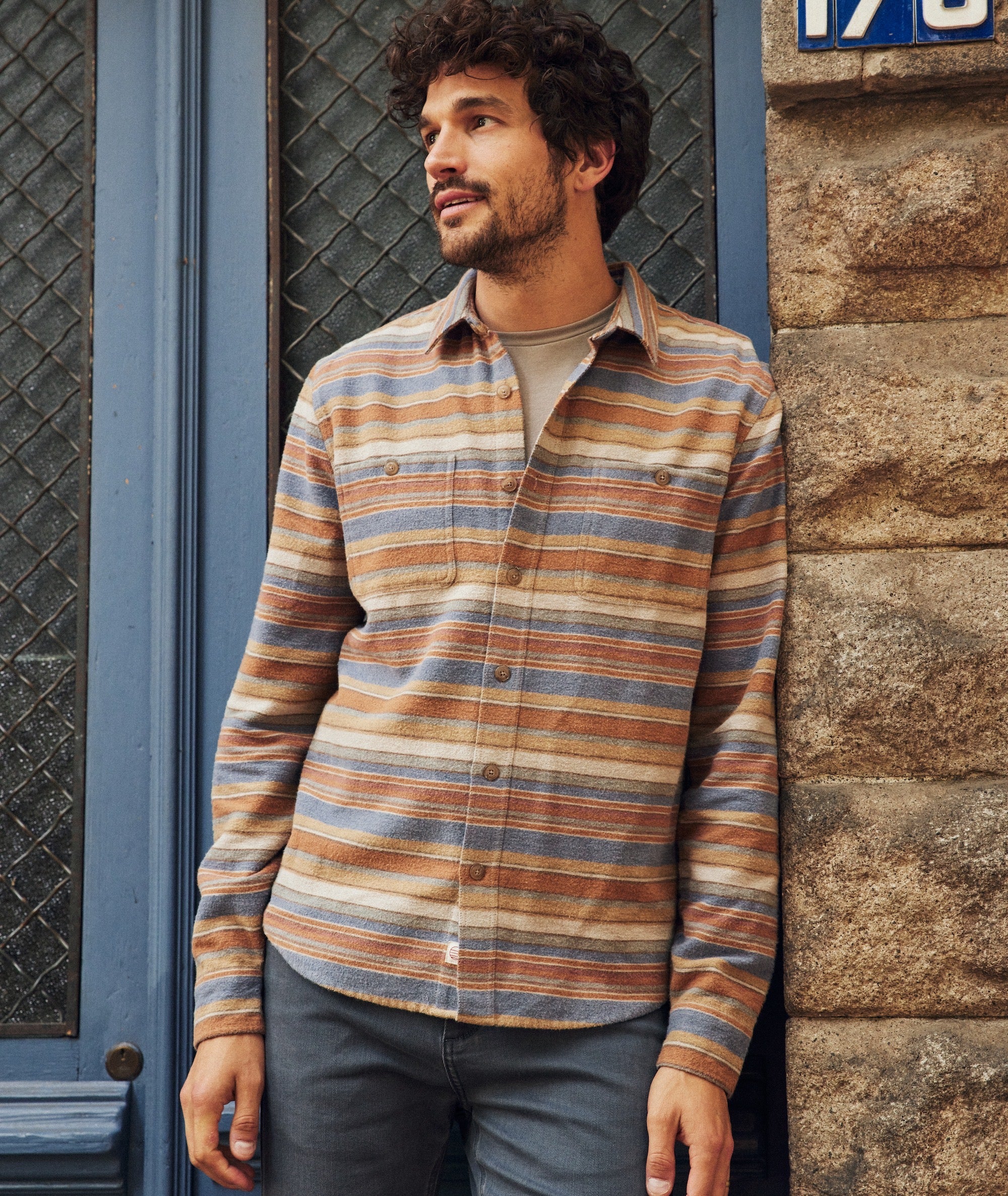 Maddox Baja Stripe Overshirt