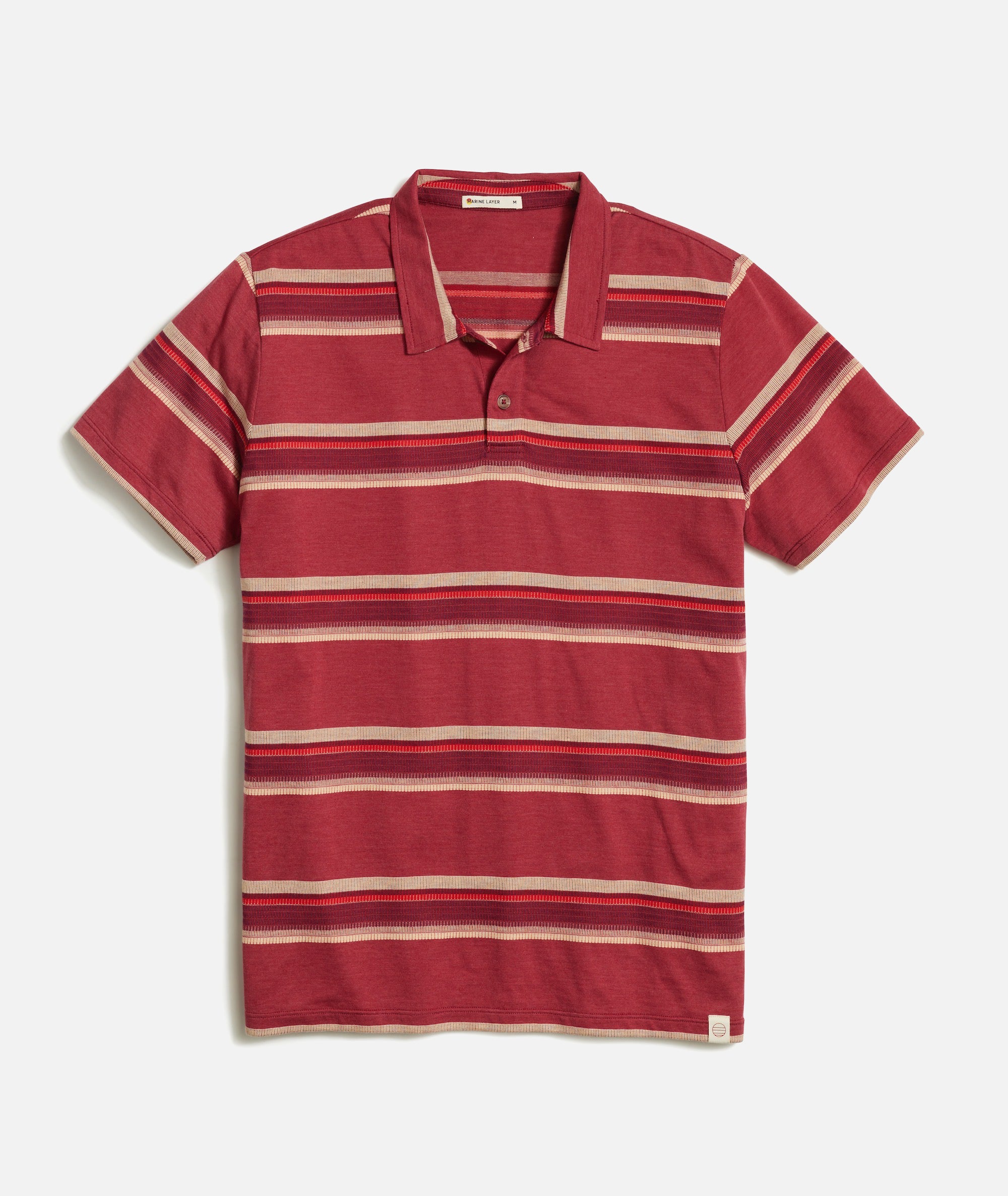 Textured Stripe Polo