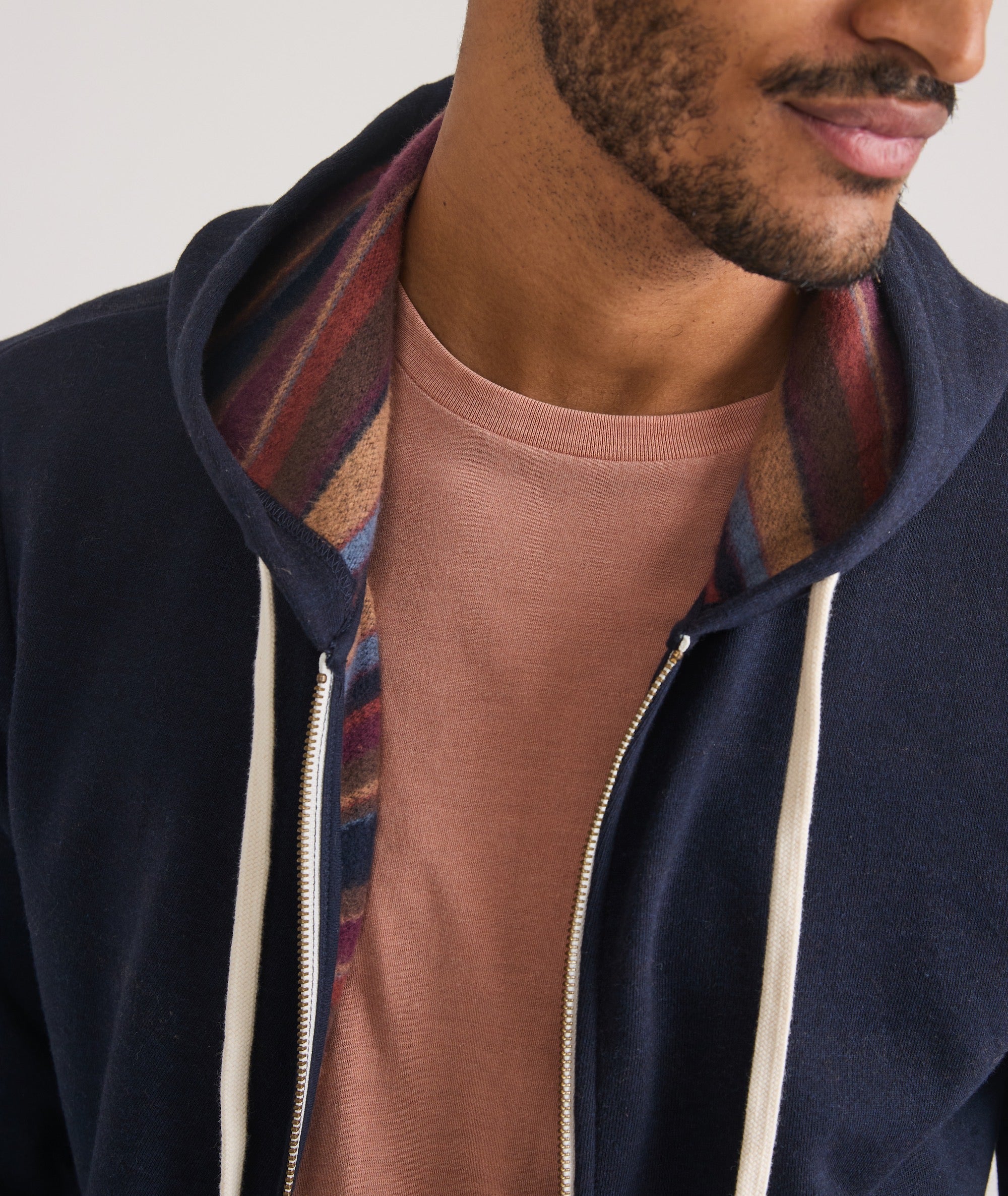 Fleece Stripe Full-Zip