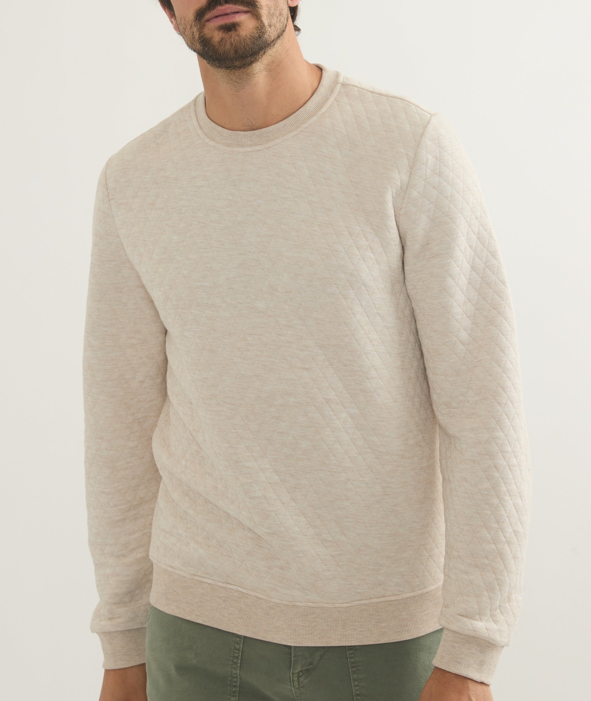 Corbet Quilted Crewneck