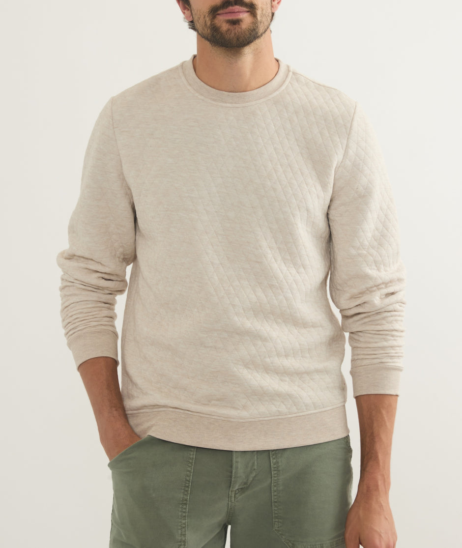 Corbet Quilted Crewneck