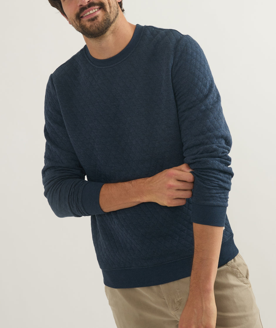 Corbet Quilted Crewneck