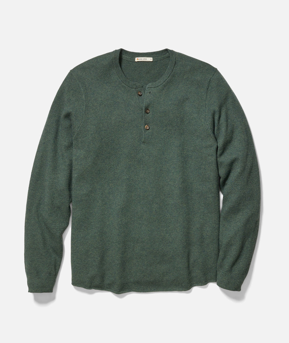 Merino Blend Sweater Henley