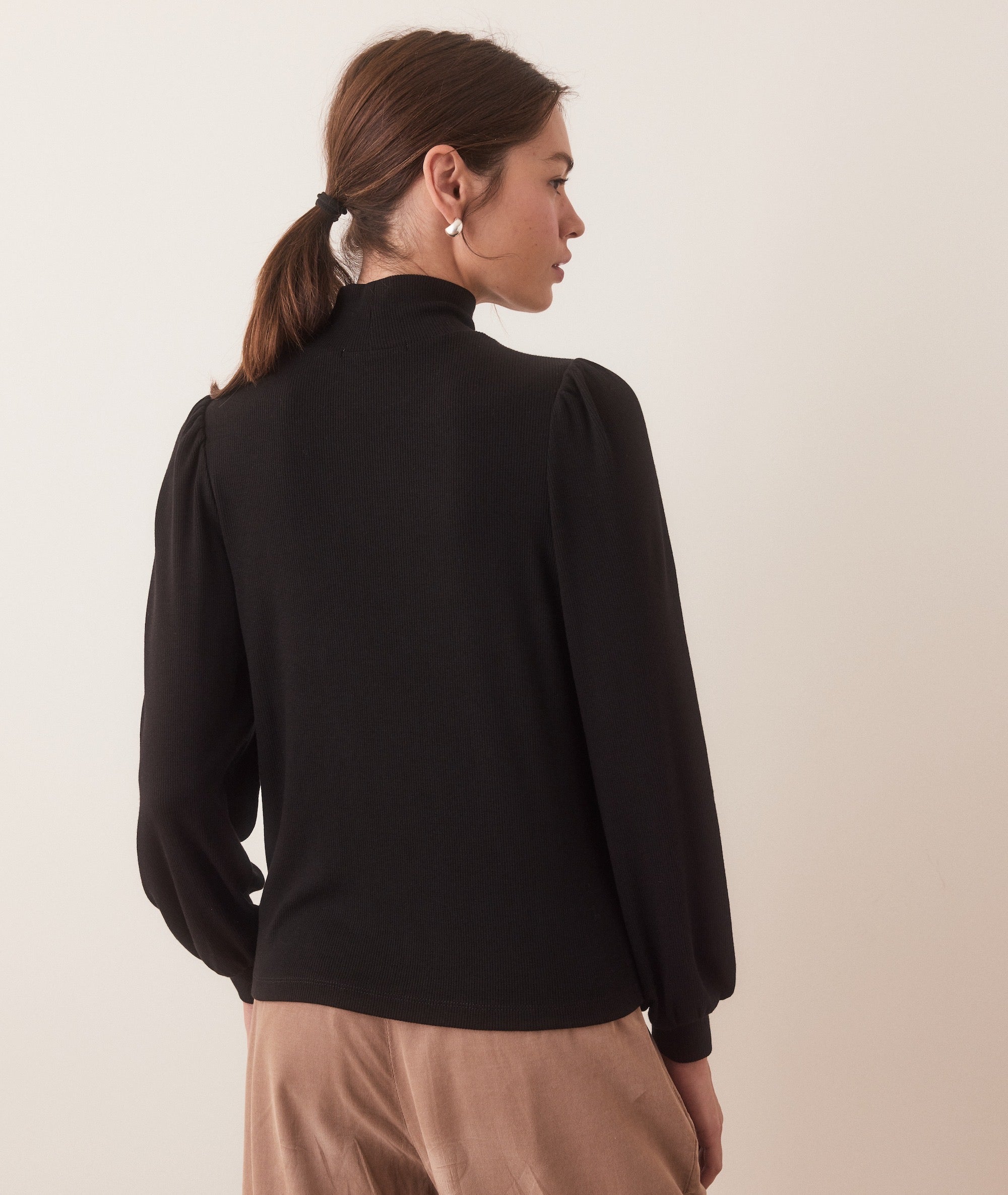 Lexi Puff Sleeve Turtleneck