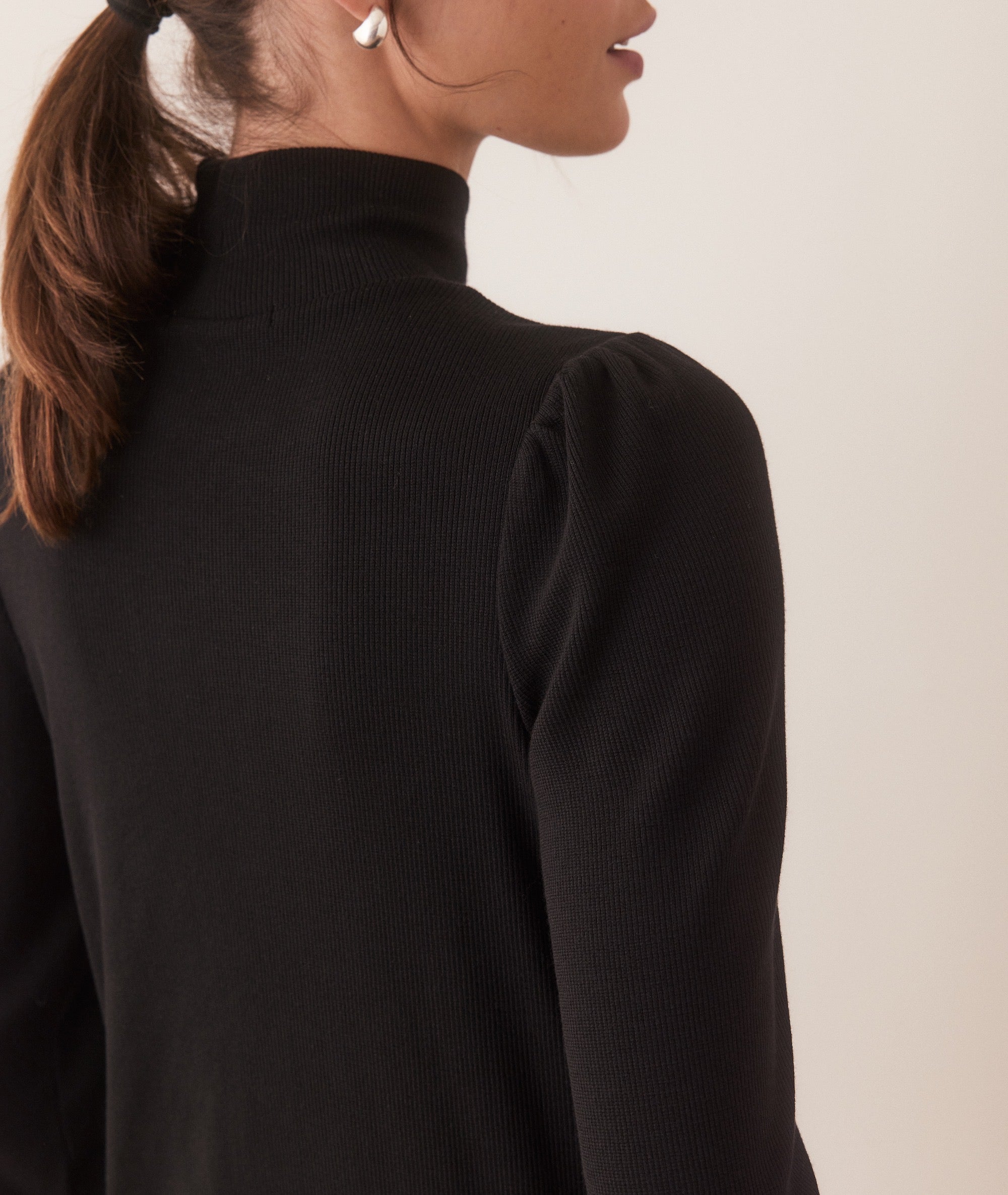 Lexi Puff Sleeve Turtleneck