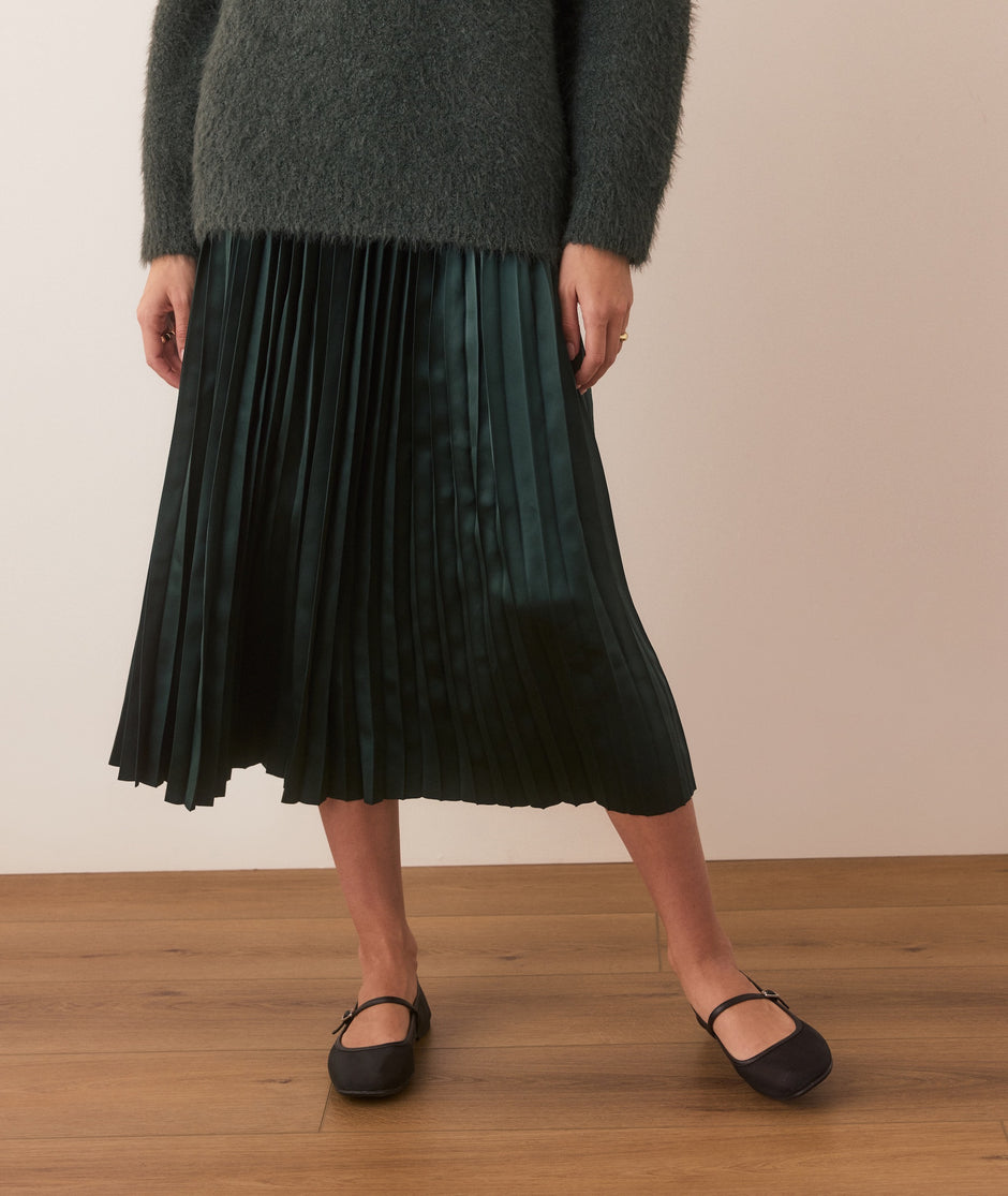 Chelsea Pleated Midi Skirt