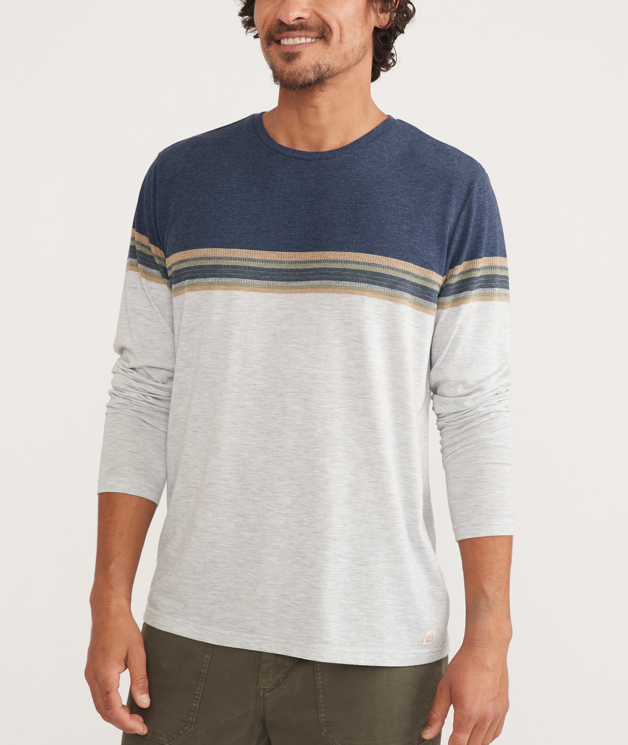 Jacob Long Sleeve Colorblock Tee