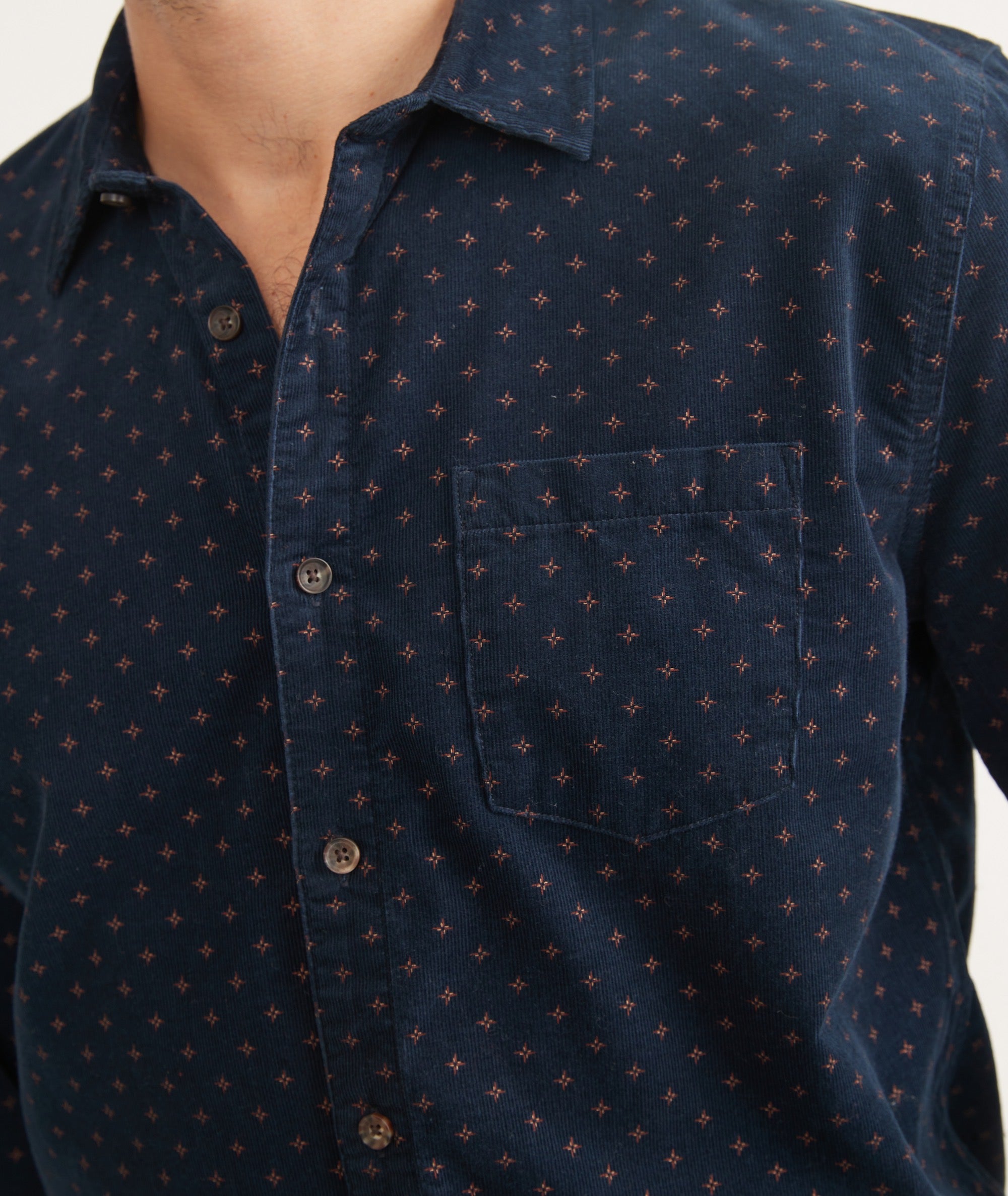 Printed Cord Shirt