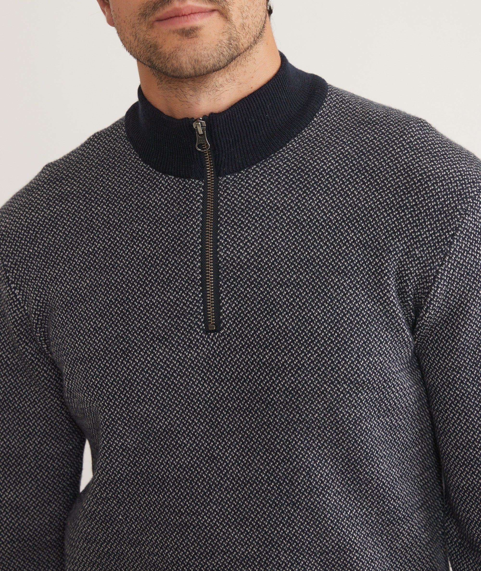 Textured Sweater Quarter Zip