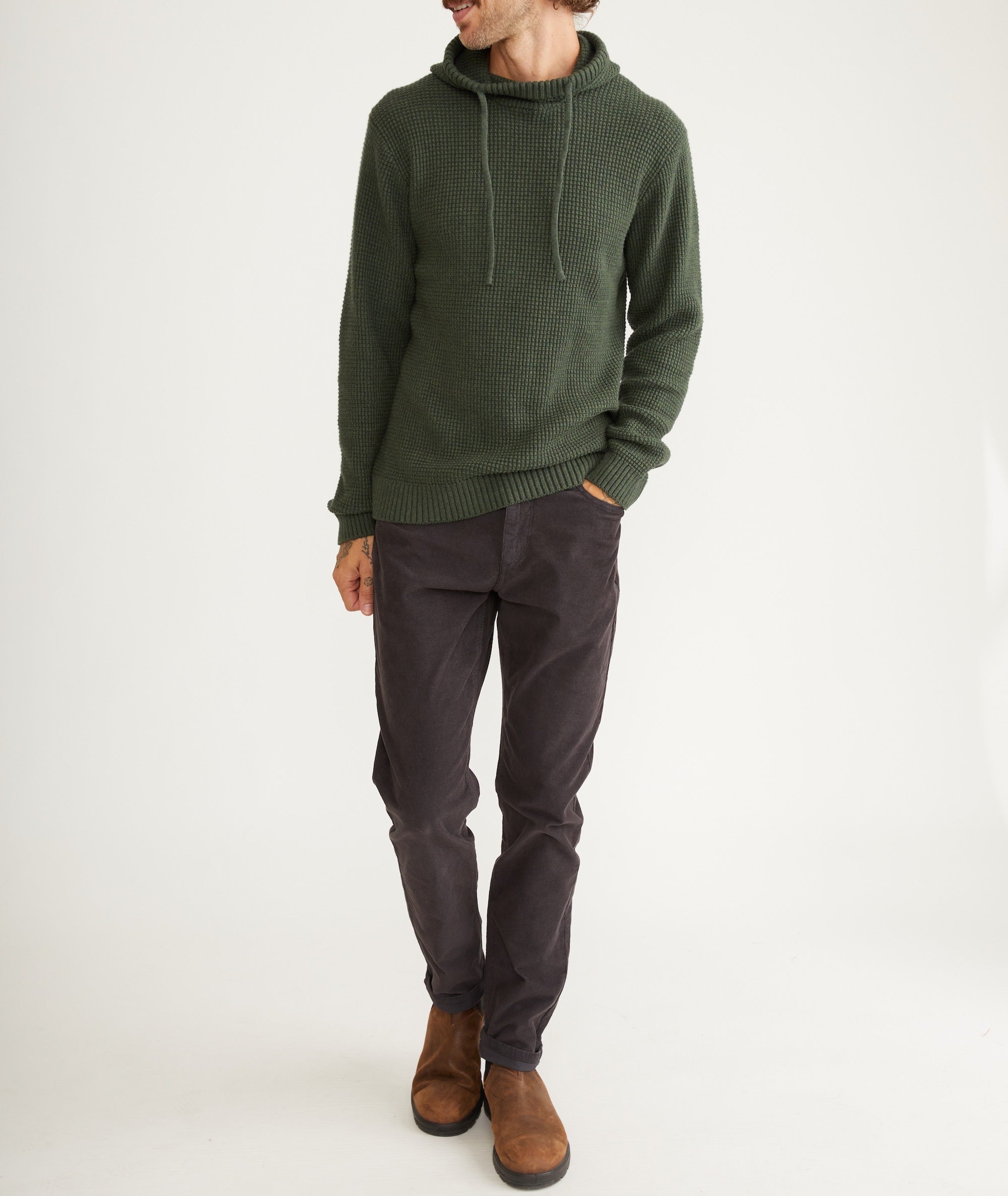 Moore Cowlneck Hooded Sweater