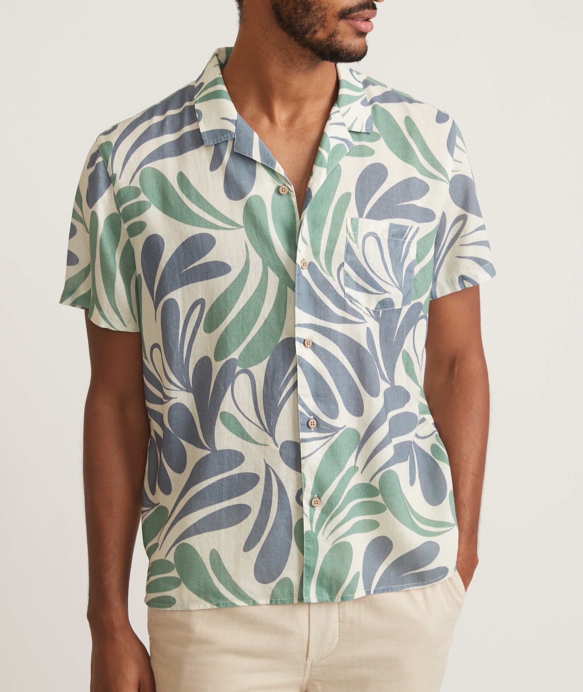TENCEL™ Linen Resort Shirt – Marine Layer