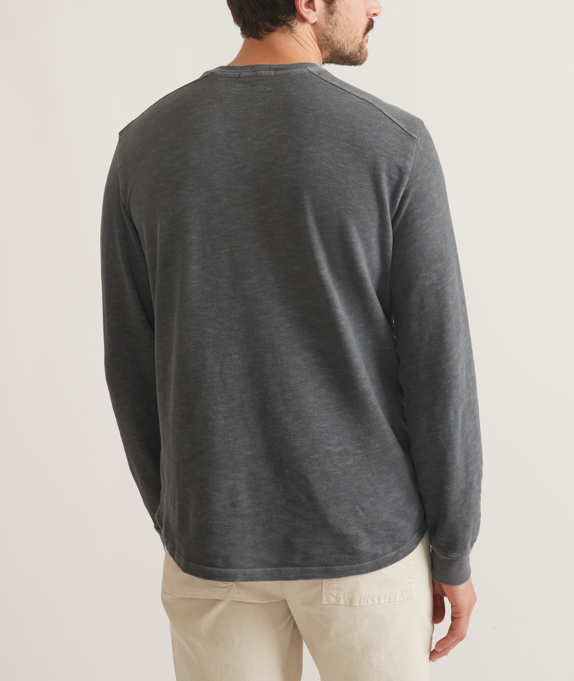 Vintage Heavy Slub Long Sleeve Henley