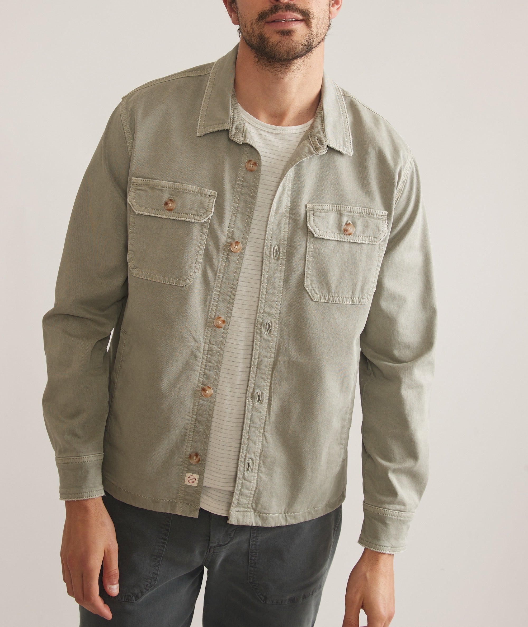 Garment Dye Twill Overshirt